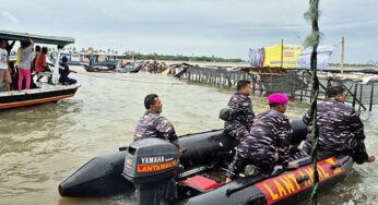 TNI AL Bongkar Pagar Laut Sepanjang 22,5 Kilometer di Tangerang