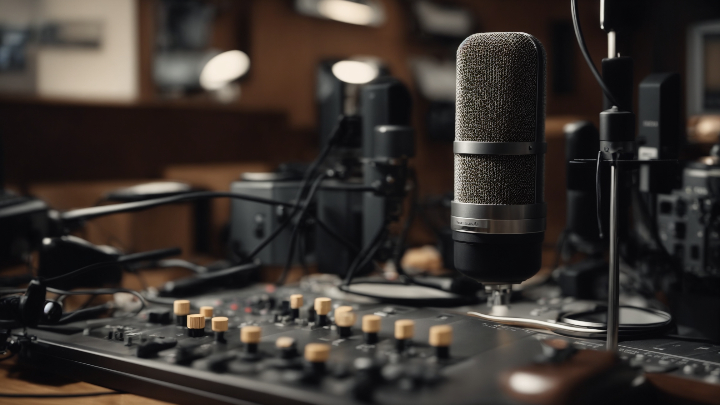 Radio komunitas kristen protestan di studio siaran